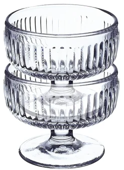 LA ROCHERE Coupe à dessert transparent verre pressé Ø 10 cm Tahiti New