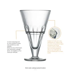 Coupe à dessert transparent verre pressé Ø 10,4 cm Excelsior - LA ROCHERE Sale