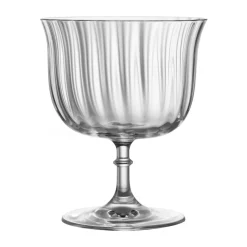 Coupe à dessert transparent verre cristallin Ø 9,1 cm Rims Fluted - RAK Discount