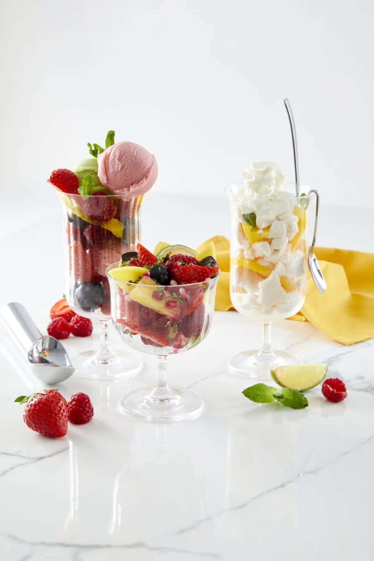 Coupe à dessert transparent verre cristallin Ø 9,1 cm Rims Fluted - RAK Discount