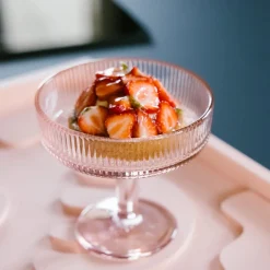 LA ROCHERE Coupe à glace rond rose verre Ø 12,5 mm Alice Online