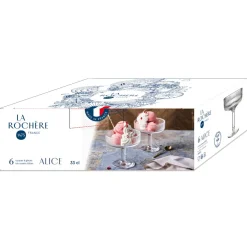 LA ROCHERE Coupe à glace verre pressé Ø 12,6 cm Alice Outlet