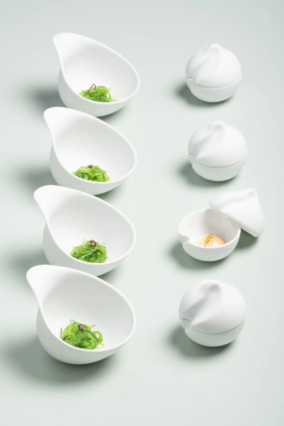 Coupelle blanc porcelaine 9,5 cm Ø 9,5 cm The Tablet - COOKPLAY Hot