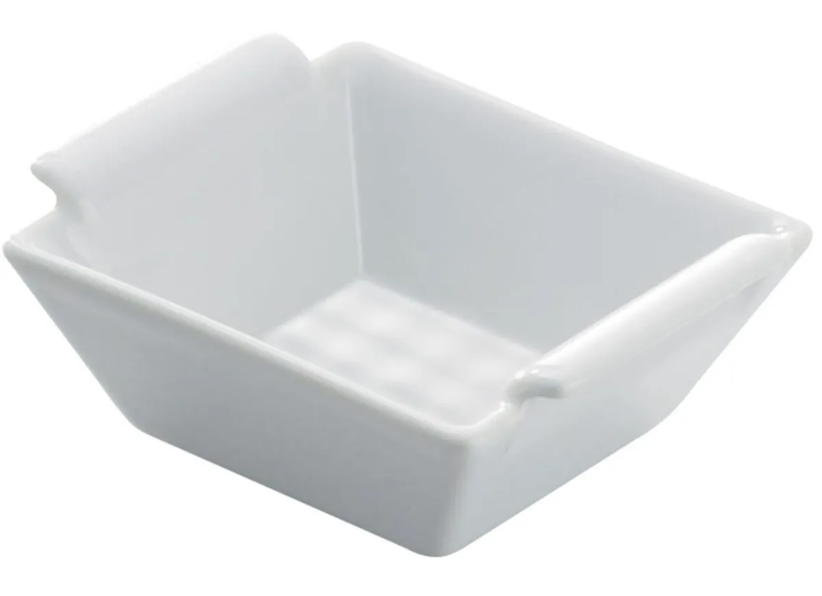 Coupelle carré blanc porcelaine culinaire 6 cm Bombay - REVOL Clearance