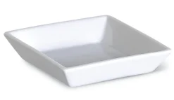 Coupelle carré blanc porcelaine 9 cm Edina - PRO.MUNDI New