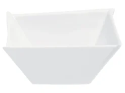 PRO.MUNDI Coupelle carré blanc porcelaine 12,6 cm Twins Outlet