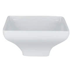 RAK Coupelle carré blanc porcelaine vitrifiée 12 cm Moon