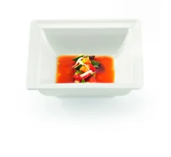 Coupelle carré ivoire porcelaine vitrifiée 12 cm Classic Gourmet - RAK New