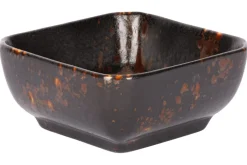 Coupelle carré noir porcelaine 8 cm Etna - PROOF Best