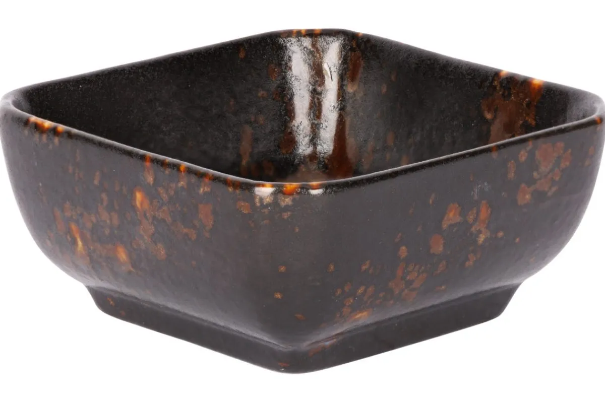 Coupelle carré noir porcelaine 8 cm Etna - PROOF Best
