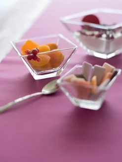 VIDIVI Coupelle carré transparent verre 14 cm Torcello Hot