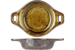 Coupelle cocotte argent porcelaine Ø 10 cm Elements Mineral - PROOF Discount