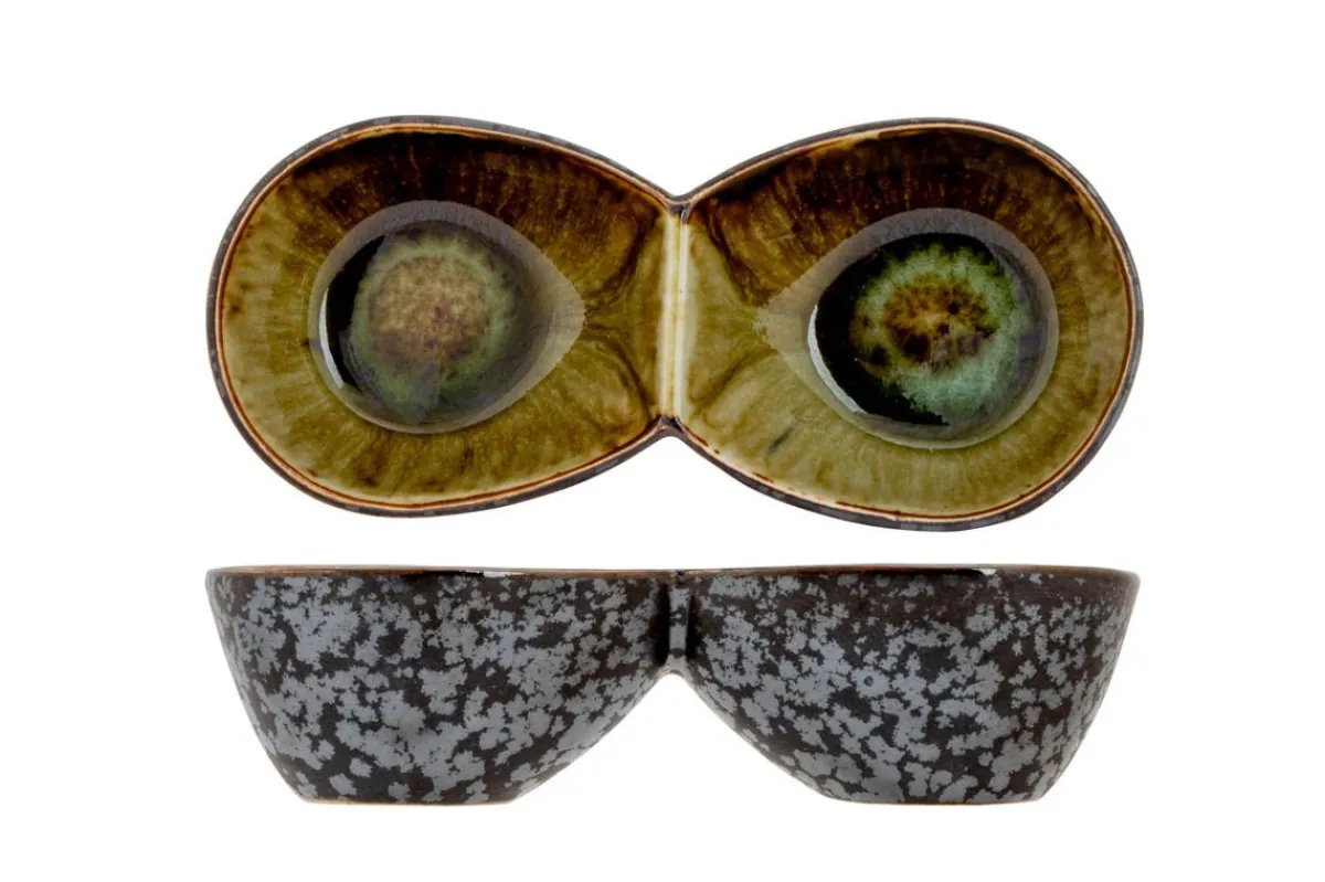 Coupelle double argent porcelaine Elements Mineral - PROOF Hot