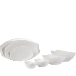Coupelle ovale blanc porcelaine 13,4 cm Matcha - PRO.MUNDI Hot