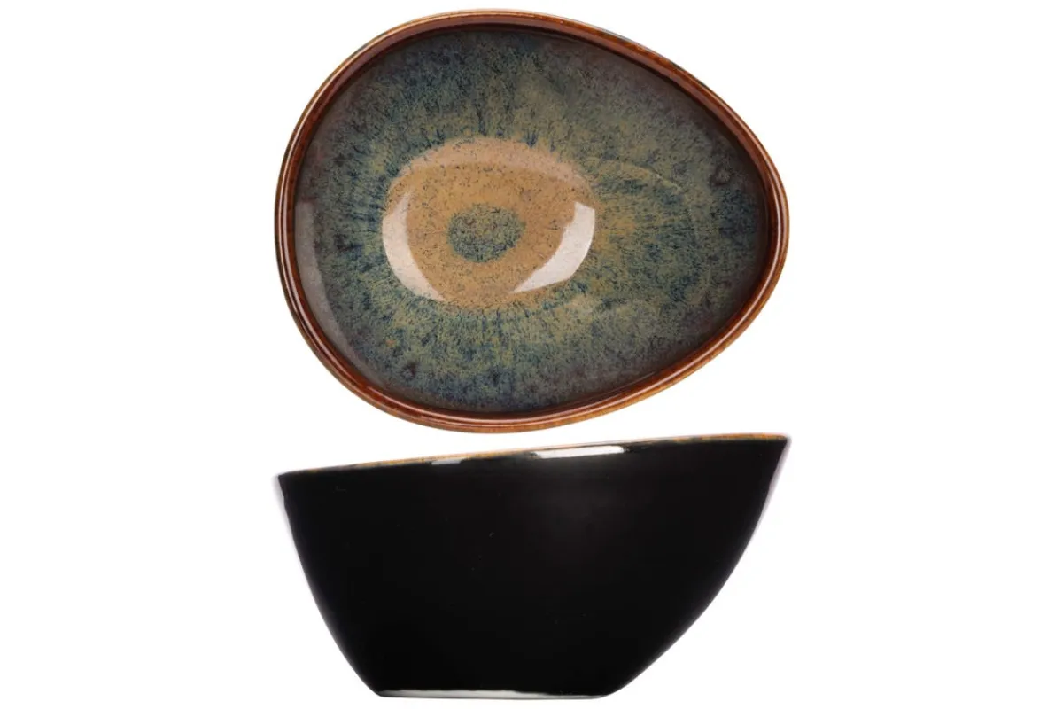 PROOF Coupelle ovale noir porcelaine 9 cm Bogota Online