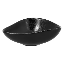 RAK Coupelle ovale noir porcelaine vitrifiée 10 cm Shaped Best
