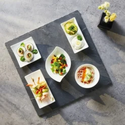 ARCOROC Coupelle rectangulaire ivoire porcelaine 14,5 cm Appetizer Clearance