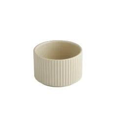Coupelle rond beige porcelaine Ø 9 cm The Grid - APS