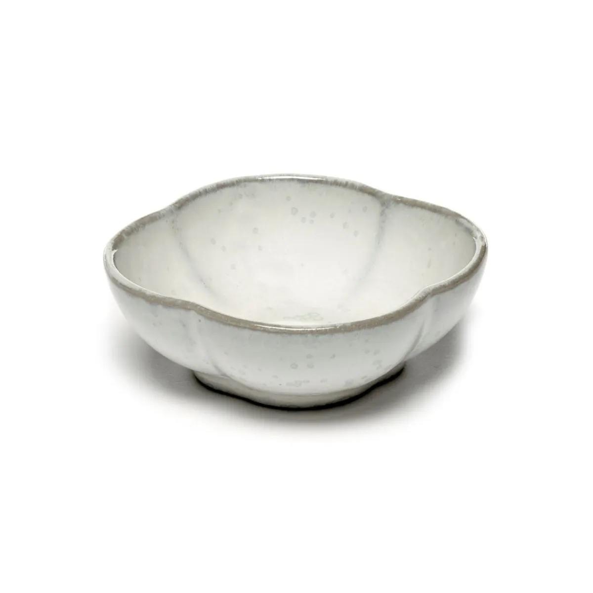 SERAX Coupelle rond blanc grès émaillé Ø 9 cm Inku Discount
