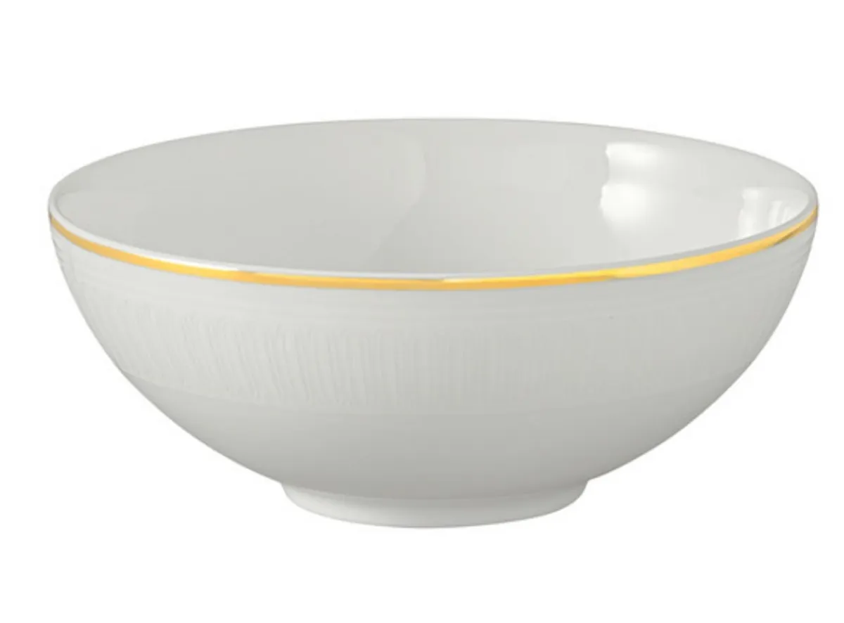 VILLEROY & BOCH Coupelle rond blanc porcelaine bone china Ø 13 cm Chateau Septfontaines Hot