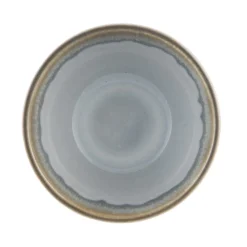 Coupelle rond bleu glacier grès émaillé Ø 10 cm Snow - PRO.MUNDI