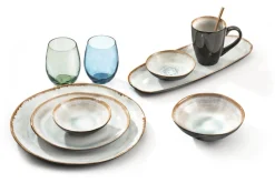 MEDARD DE NOBLAT Coupelle rond bleu grès émaillé Ø 12 cm Shadow Sale