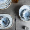 ACCOLADE Coupelle rond bleu grès émaillé Ø 16 cm Ice Sale