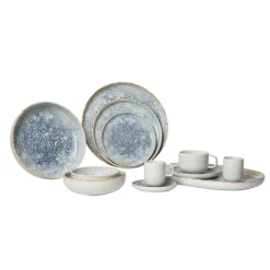ACCOLADE Coupelle rond bleu grès émaillé Ø 16 cm Ice Sale