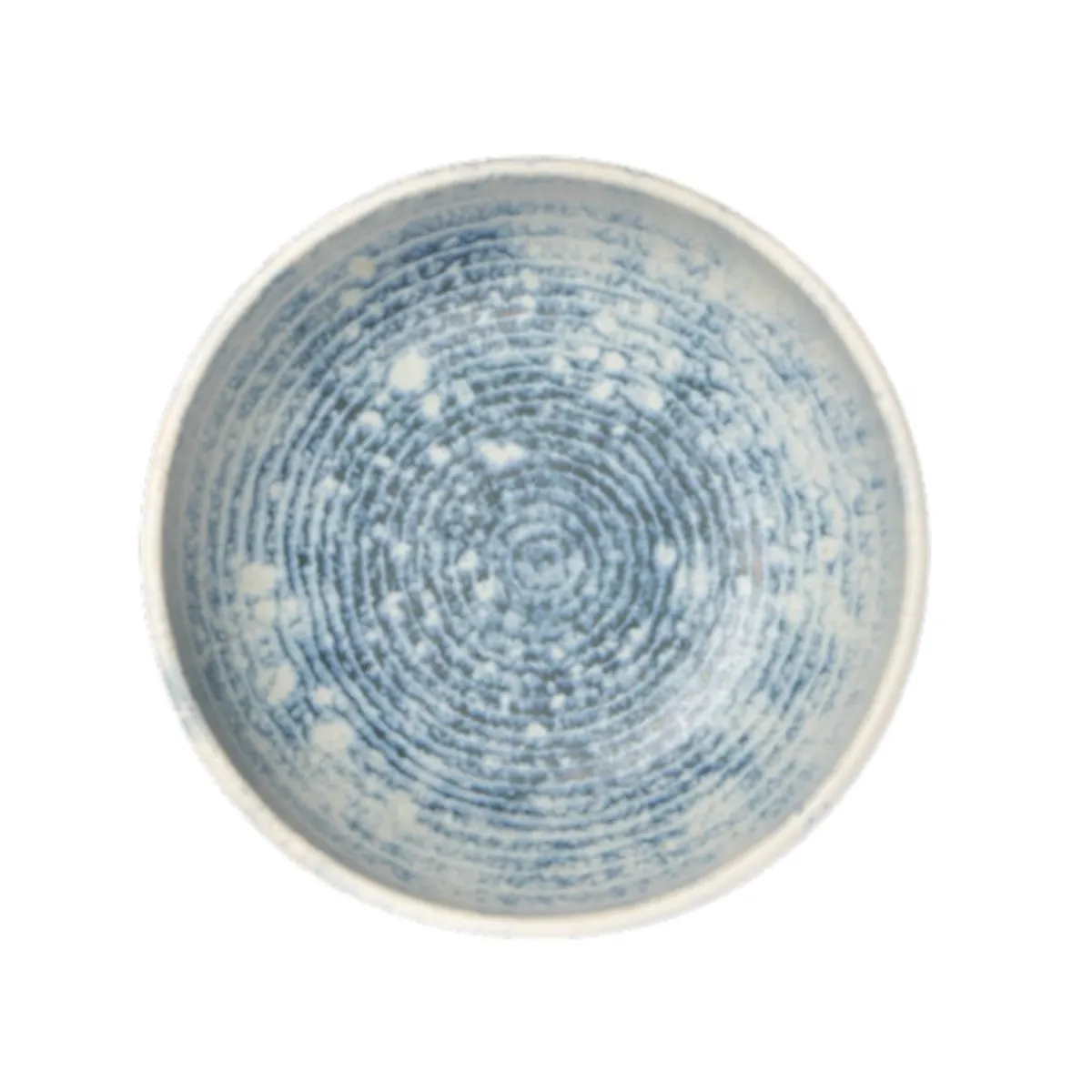 Coupelle rond bleu grès émaillé Ø 12 cm Ice - ACCOLADE New