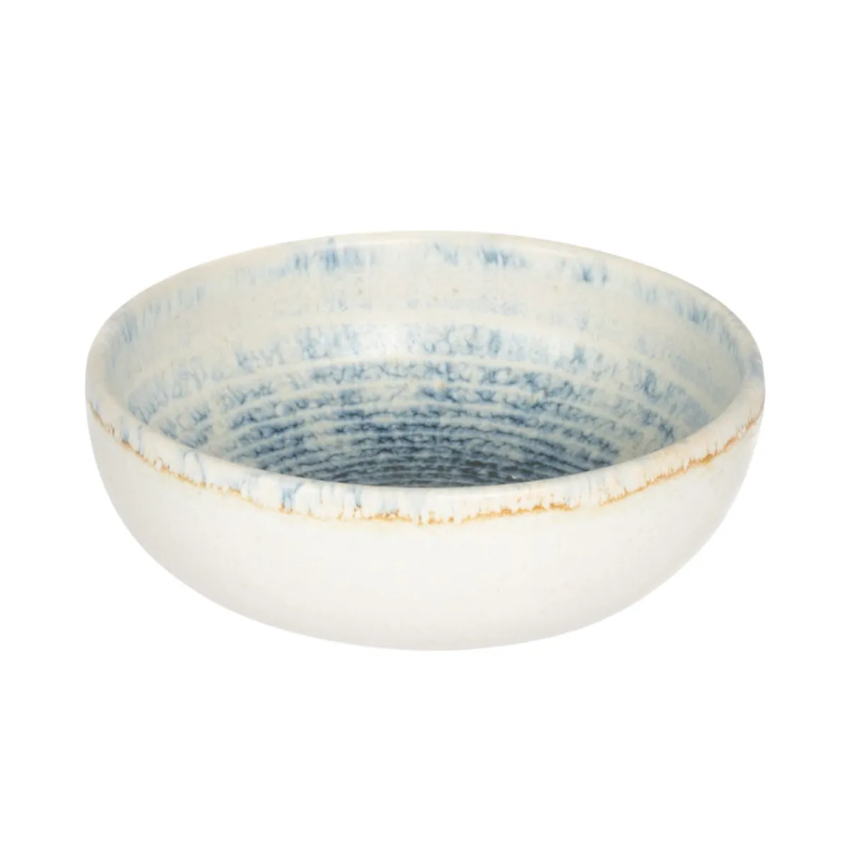 Coupelle rond bleu grès émaillé Ø 12 cm Ice - ACCOLADE New