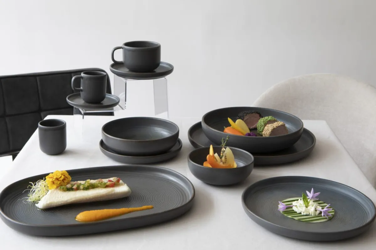 Coupelle rond brun grès émaillé Ø 12 cm Tornado - ACCOLADE Discount