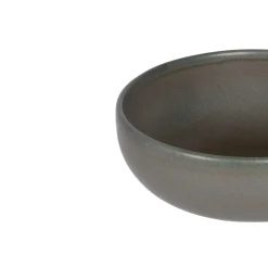 ACCOLADE Coupelle rond gris brun grès émaillé Ø 12 cm Enigma Clearance