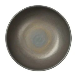ACCOLADE Coupelle rond gris brun grès émaillé Ø 12 cm Enigma Clearance
