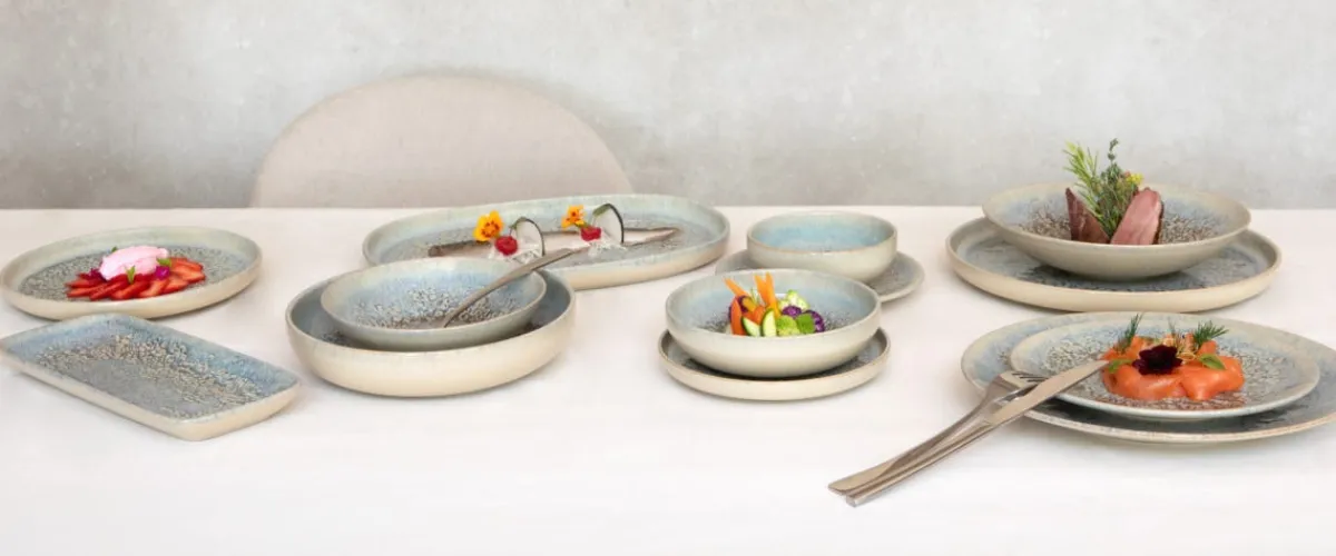 Coupelle rond gris grès émaillé Ø 16 cm Tropic - ACCOLADE Clearance