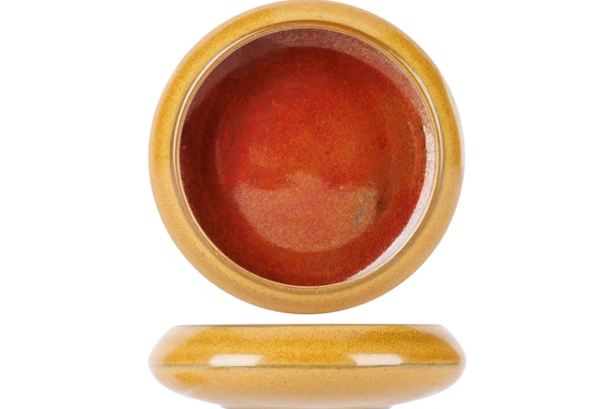 Coupelle rond jaune porcelaine Ø 9 cm Elements Mustard - PROOF Outlet