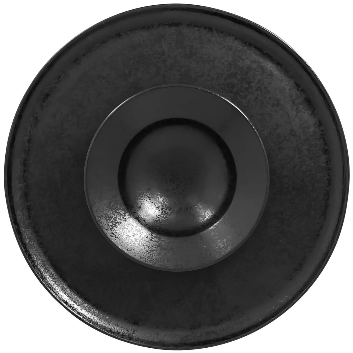 RAK Coupelle rond noir porcelaine vitrifiée Ø 13,2 cm Chill Discount