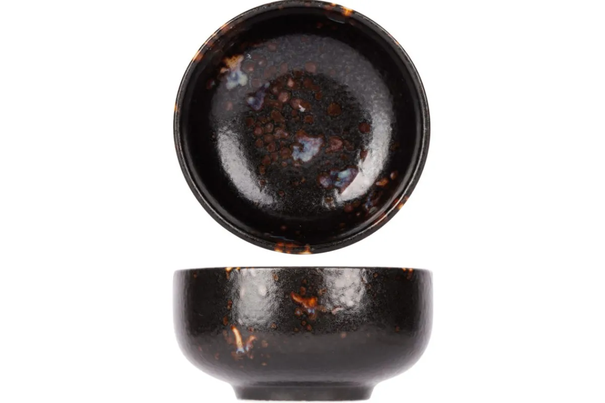 PROOF Coupelle rond noir porcelaine Ø 7 cm Etna New