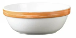 Coupelle rond orange verre opal Ø 12 cm Brush - ARCOROC Hot