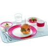 Coupelle rond rouge verre opal Ø 12 cm Brush - ARCOROC New