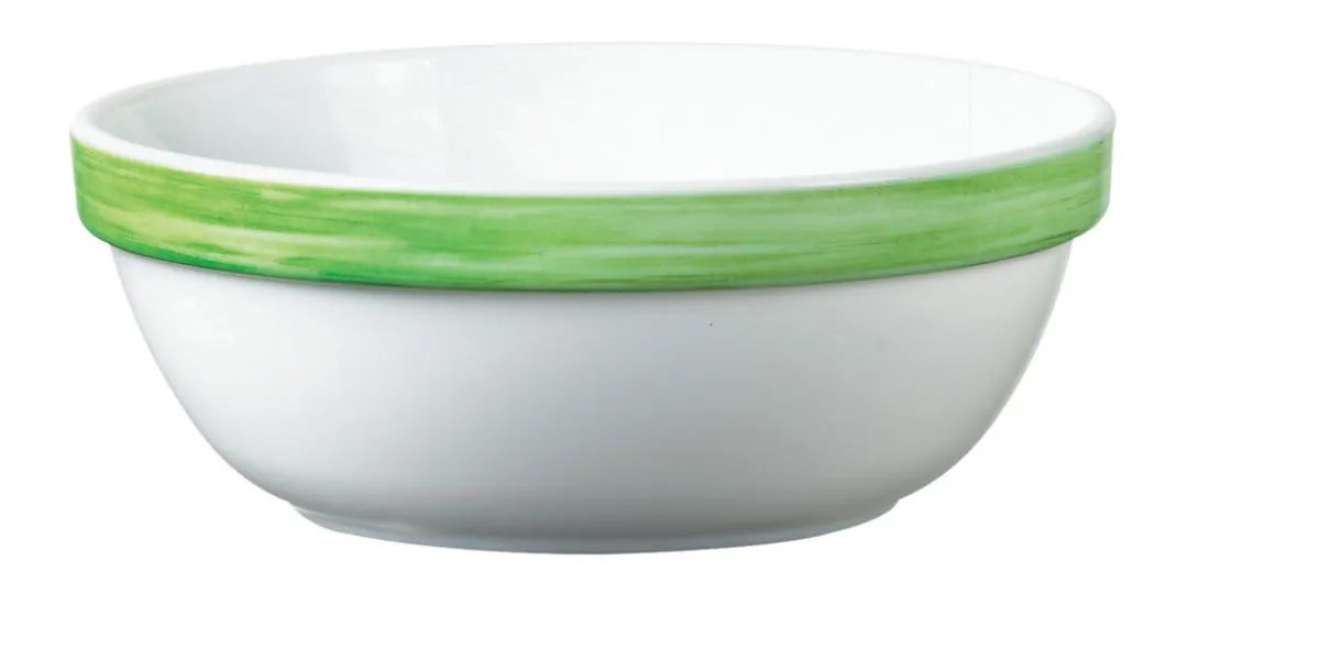 Coupelle rond vert verre opal Ø 12 cm Brush - ARCOROC