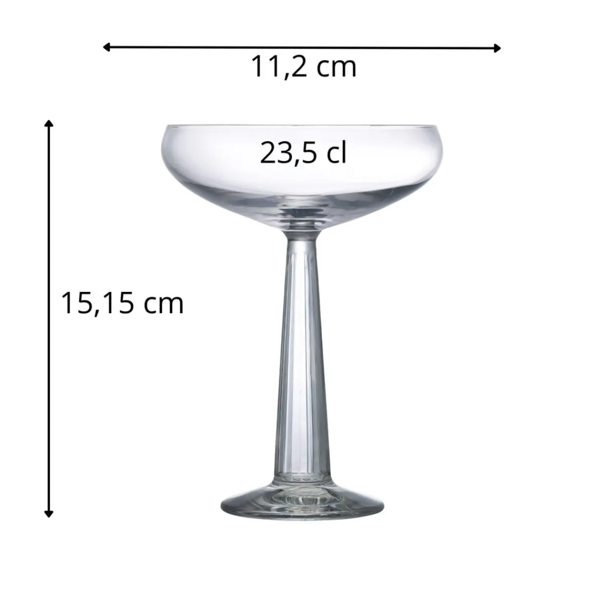 NUDE Coupe verre cristallin 23,5 cl Big Top Online