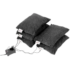 MONTANDOR Coussin chauffant infrarouge avec batterie rectangulaire gris foncé 60x40 cm
