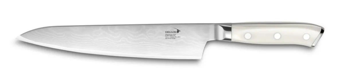 Couteau chef 20 cm acier ABS unie Damas 67 - DEGLON Outlet