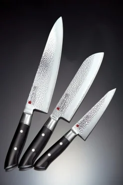 KASUMI Couteau chef 24 cm acier plastique unie Hammered Online