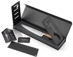 32 DUMAS Couteau chef 15 cm inox bois unie Signature Chene Vert