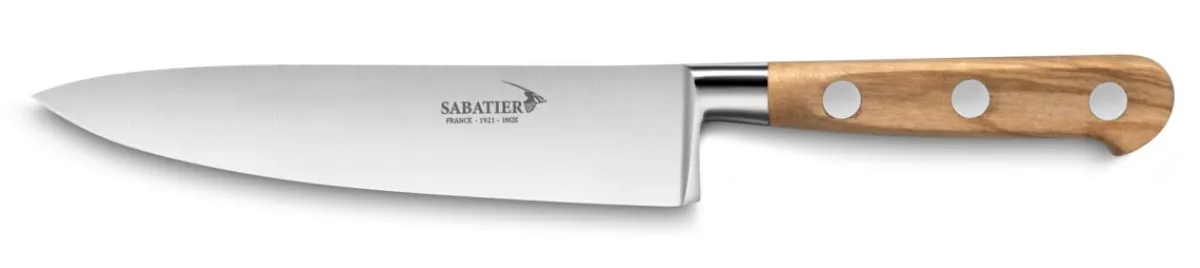 Couteau de cuisine 15 cm inox olivier unie Sabatier Deg - DEGLON Discount