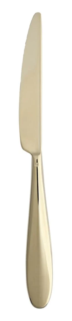 ETERNUM Couteau à dessert monobloc cranté or 21,5 cm Anzo Pvd Champagne Discount