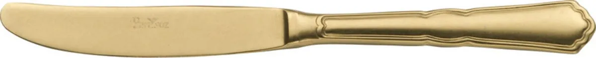 Couteau à dessert monobloc or 20,2 cm Settecento - PINTINOX Online