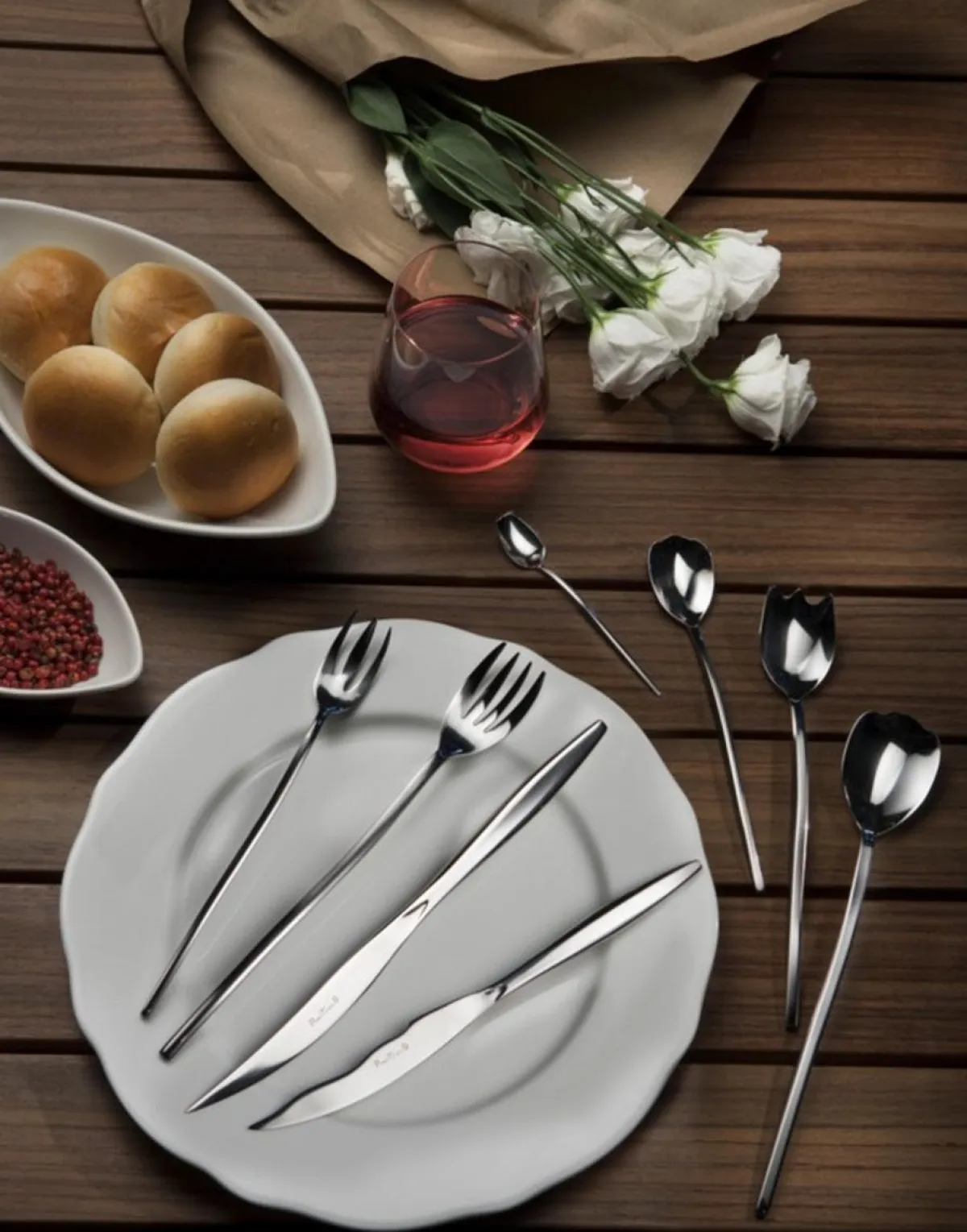 PINTINOX Couteau de table 24,5 cm Tulipani Online