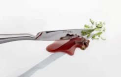 ETERNUM Couteau de table ergonomique monobloc cranté 23,5 cm Anzo